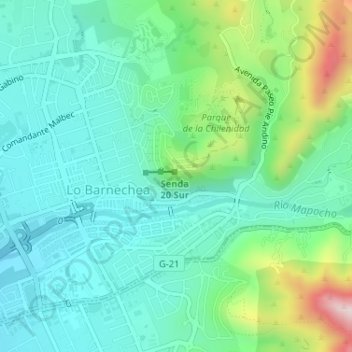 Cerro 18 topographic map, elevation, terrain