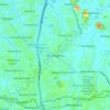 Athurugiriya topographic map, elevation, terrain