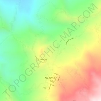 La Plata topographic map, elevation, terrain