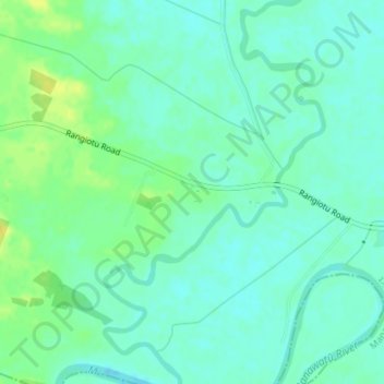 Rangiotu topographic map, elevation, terrain