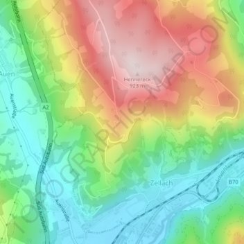 Vorderwölch topographic map, elevation, terrain