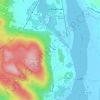 Västhammar topographic map, elevation, terrain