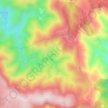 Gourim topographic map, elevation, terrain