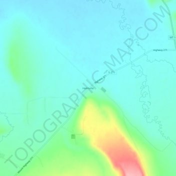Helmville topographic map, elevation, terrain