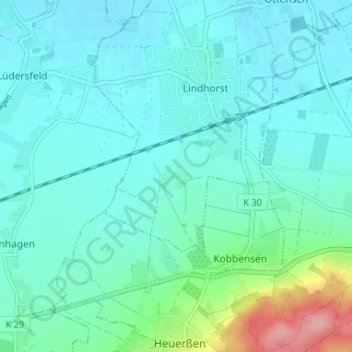 Schöttlingen topographic map, elevation, terrain