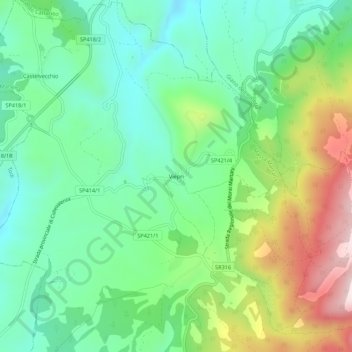 Viepri topographic map, elevation, terrain