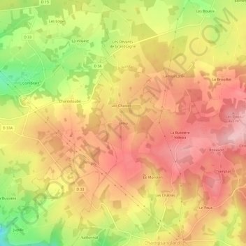 Lasvy topographic map, elevation, terrain