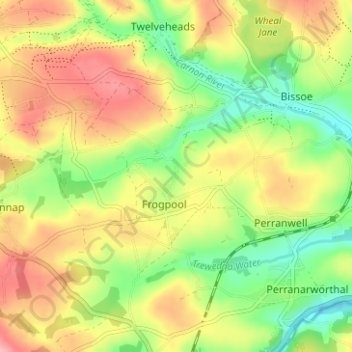 Lowertown topographic map, elevation, terrain