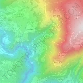 Spissa topographic map, elevation, terrain