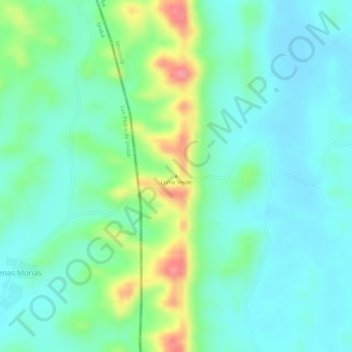 Loma Verde topographic map, elevation, terrain