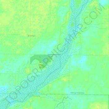 Lockwood Beach topographic map, elevation, terrain