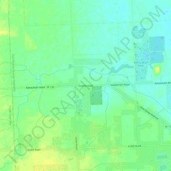 Gardendale topographic map, elevation, terrain