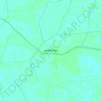 Kotalipara topographic map, elevation, terrain