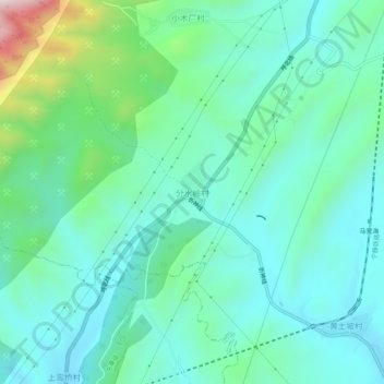 Fenshuiling topographic map, elevation, terrain