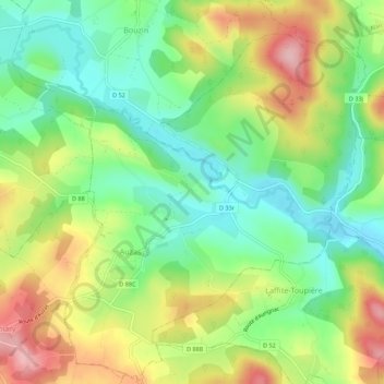 Gnotes topographic map, elevation, terrain