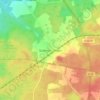 Gollmitz topographic map, elevation, terrain