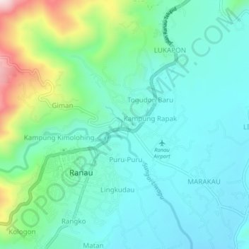 TAKURIK topographic map, elevation, terrain