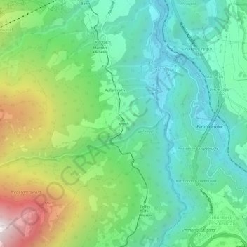 Kreith topographic map, elevation, terrain