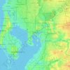 Davis Islands topographic map, elevation, terrain