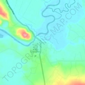 Busco topographic map, elevation, terrain