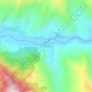 Matin topographic map, elevation, terrain