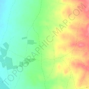 Molina topographic map, elevation, terrain