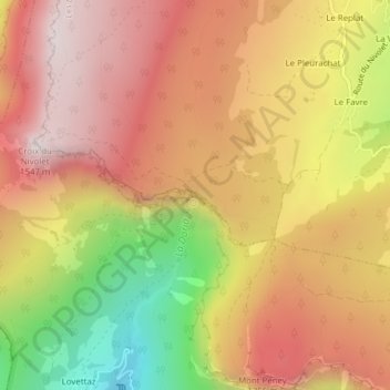 Grotte de la Doria topographic map, elevation, terrain