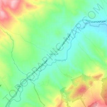 Sidi Said topographic map, elevation, terrain