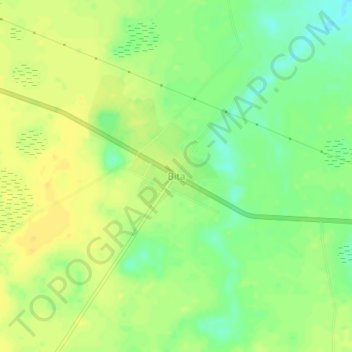 Bita topographic map, elevation, terrain
