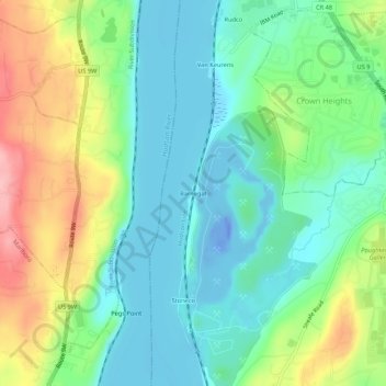 Barnegat topographic map, elevation, terrain