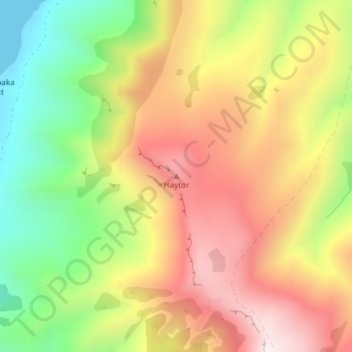 Haytor topographic map, elevation, terrain