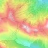 Via ferrata Rocher blanc facile topographic map, elevation, terrain