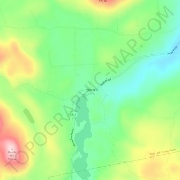 Ironville topographic map, elevation, terrain