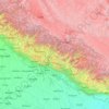 Far-Western Development Region topographic map, elevation, terrain
