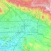 San Bernardino topographic map, elevation, terrain