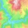 Pratclaux topographic map, elevation, terrain