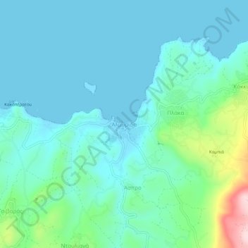 Αlmyrida topographic map, elevation, terrain