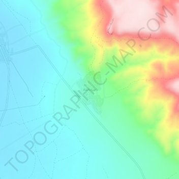 Akhisar topographic map, elevation, terrain