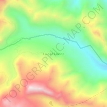 Cuibaja Grande topographic map, elevation, terrain
