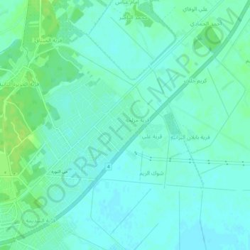 Hayy al Arabi topographic map, elevation, terrain