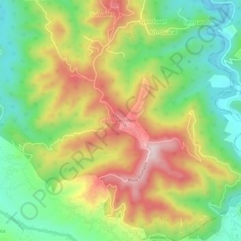 At Mâamar topographic map, elevation, terrain