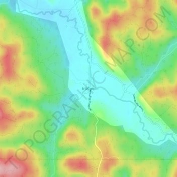 Mill Camp topographic map, elevation, terrain