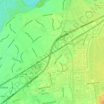 Soudan topographic map, elevation, terrain
