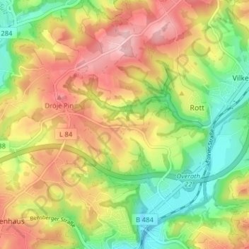 Kleinbalken topographic map, elevation, terrain