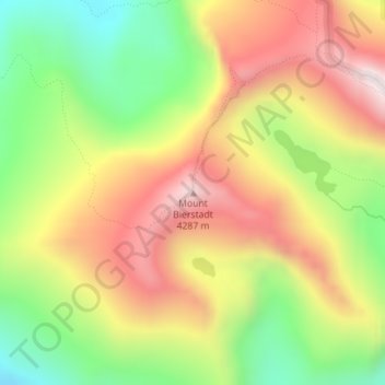 Mount Bierstadt topographic map, elevation, terrain