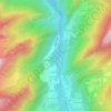 Les Creux topographic map, elevation, terrain