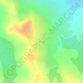 Mbaga topographic map, elevation, terrain