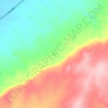 Peach Spring topographic map, elevation, terrain