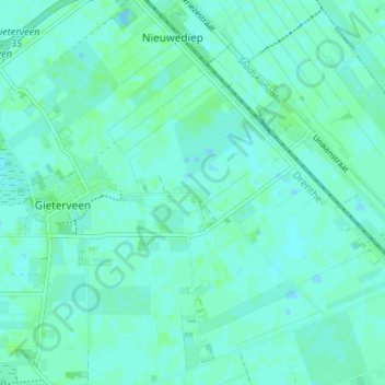 Streek topographic map, elevation, terrain