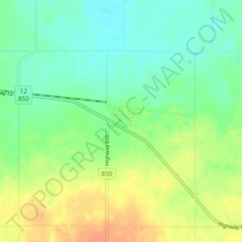 Botha topographic map, elevation, terrain